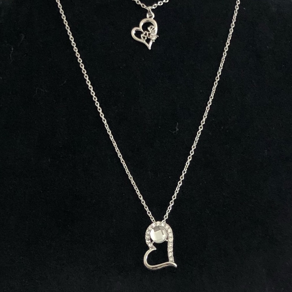 ***NEW*** Double Chain Love and Heart Necklace